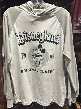 Disneyland Mickey Mouse Original Classic 1955 Raglan Long Sleeve Shirt Hoodie